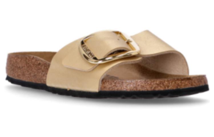 (W) Birkenstock Leather Round Toe Platform Slide 'Gold' 圖 3