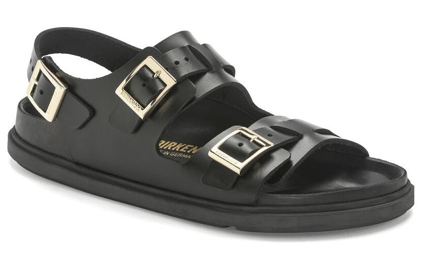 Order (Women) Birkenstock Leather Slides 'Fashion Trend Black' 1023919
