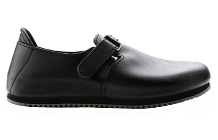 Order (Women) Birkenstock Linz 'Black Leather' 0583184