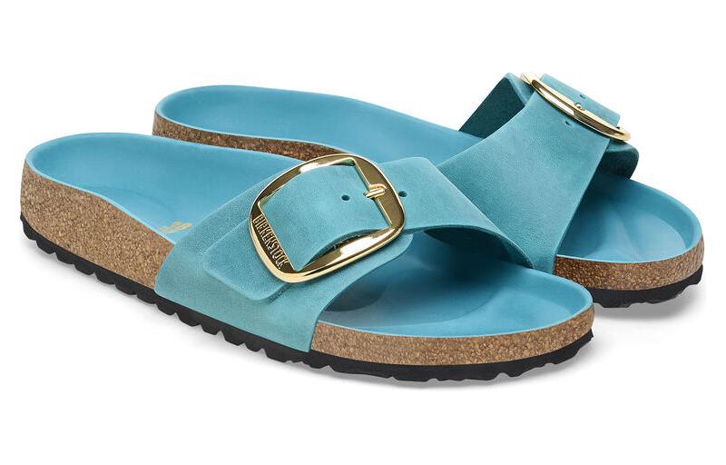 (W) Birkenstock Madrid 'Metallic Buckle Blue Narrow' 圖 3