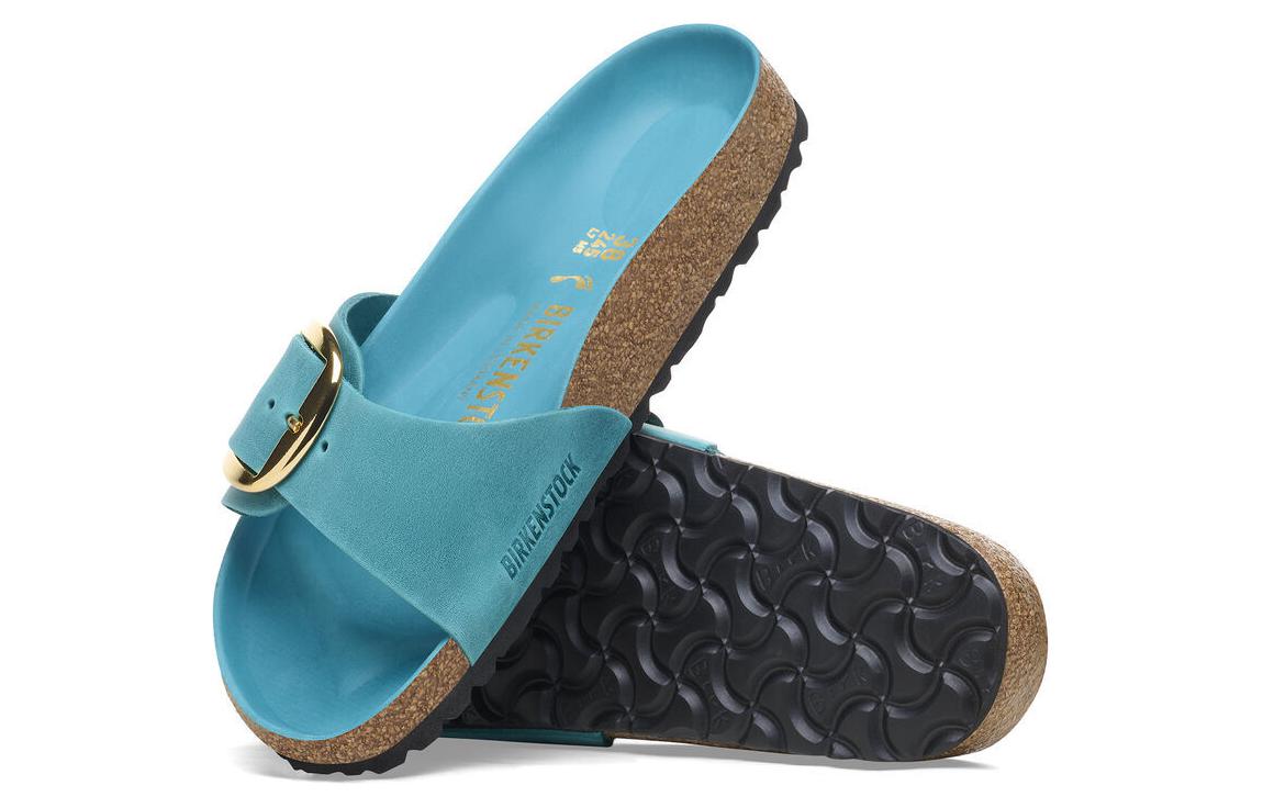 (W) Birkenstock Madrid 'Metallic Buckle Blue Narrow' 圖 5