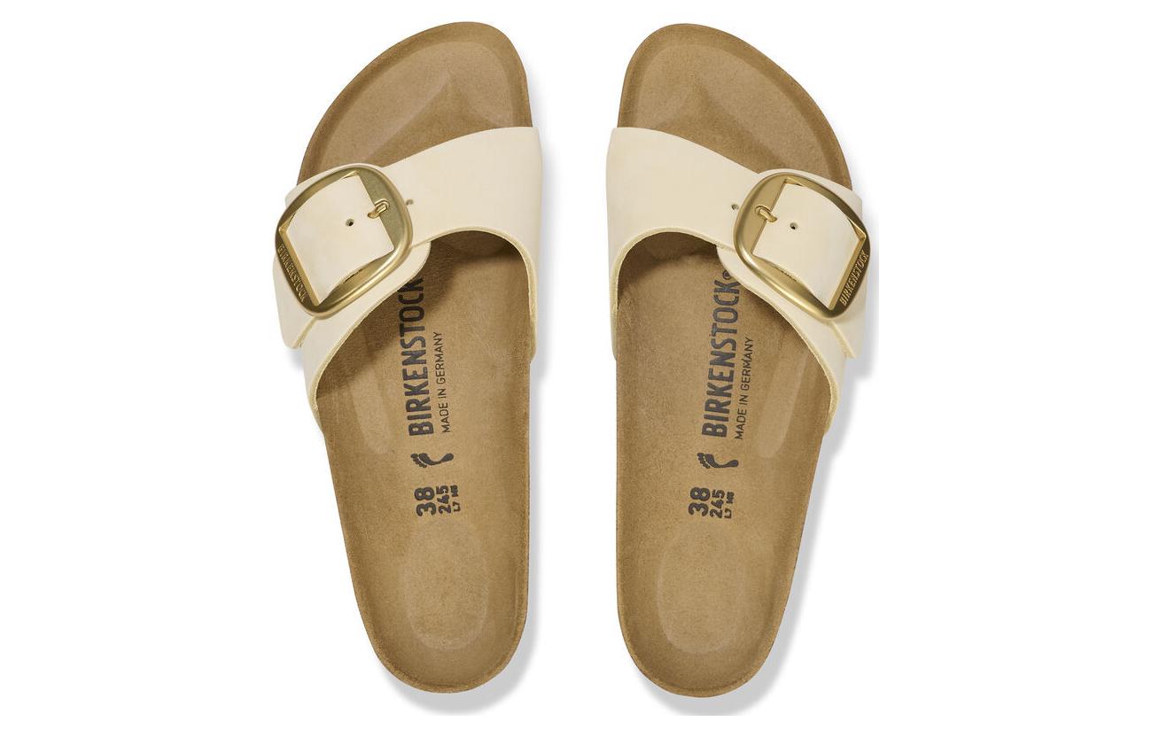 (W) Birkenstock Madrid 'Narrow Fit - Beige Leather' 圖 4