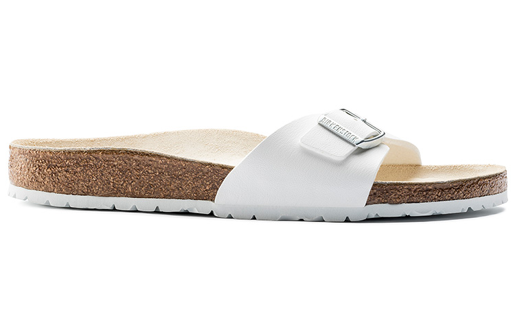 Birkenstock Madrid Birko-Flor Narrow Fit Sandals 'White' 圖 2