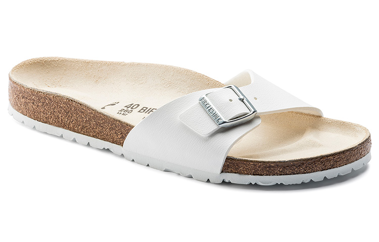 Birkenstock Madrid Birko-Flor Narrow Fit Sandals 'White' 圖 3