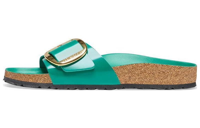 (W) Birkenstock Madrid Big Buckle 'Metallic Green'