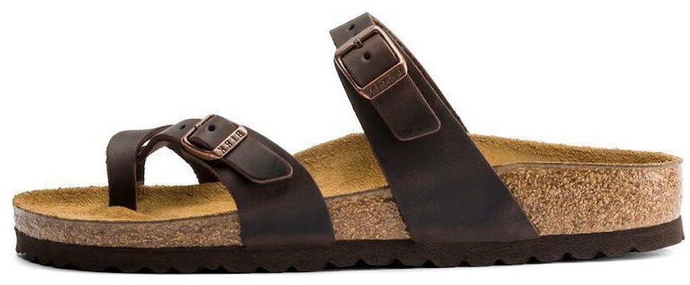(Women) Birkenstock Mayari Oiled Leather Narrow Fit 'Habana' 0171323 Buy (Women) Birkenstock Mayari Oiled Leather Narrow Fit 'Habana' 0171323
