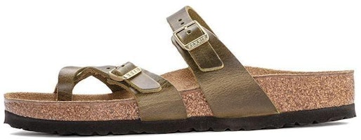 (Women) Birkenstock Mayari Oiled Leather Narrow Fit 'Olive' 1023350 (Women) Birkenstock Mayari Oiled Leather Narrow Fit 'Olive' 1023350