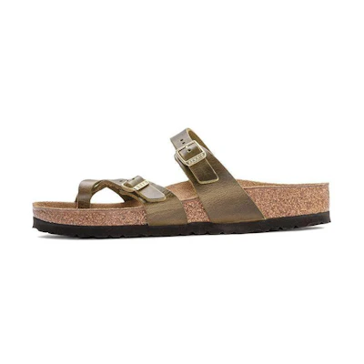 (W) Birkenstock Mayari Oiled Leather Narrow Fit 'Olive'