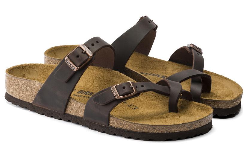 Lookbook (W) Birkenstock Mayari Cuero Aceitado Ajuste Estrecho 'Habana' 0171323