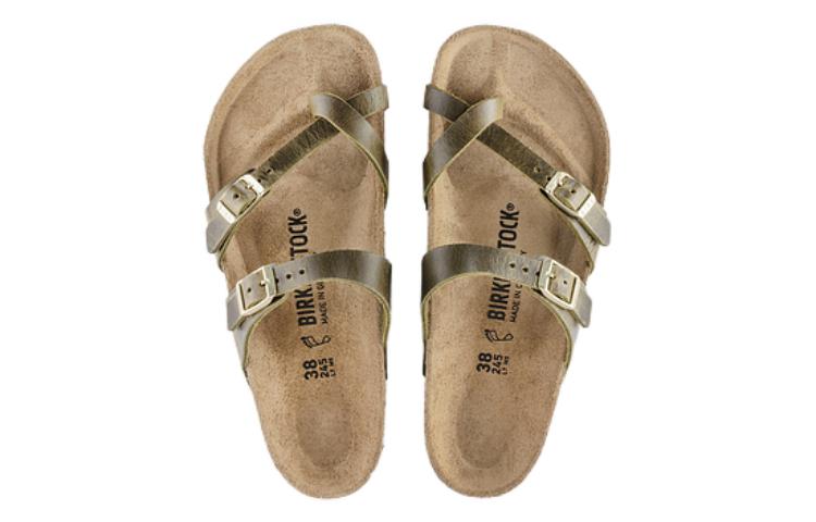 Purchase (Women) Birkenstock Mayari Oiled Leather Narrow Fit 'Olive' 1023350