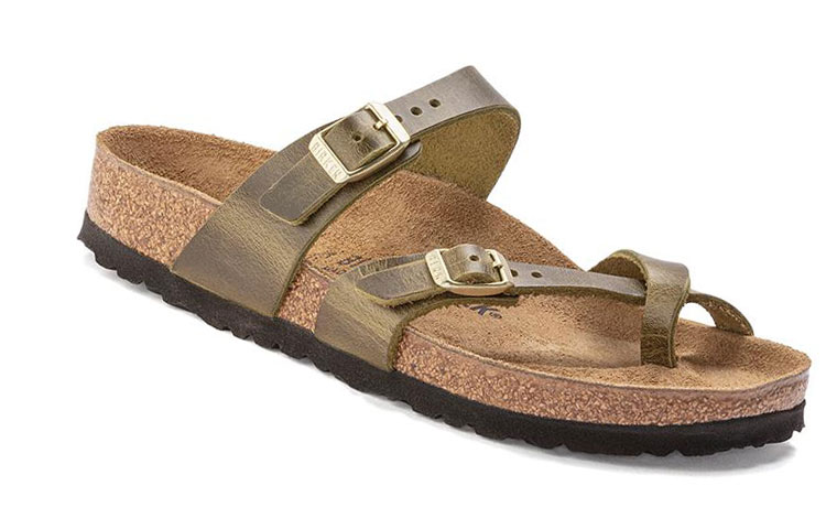Details for (Women) Birkenstock Mayari Oiled Leather Narrow Fit 'Olive' 1023350