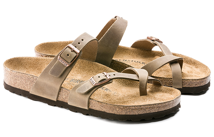 Shop (Women) Birkenstock Mayari Series Cowhide Casual Brown Version 1011433