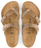 Details for Birkenstock Mayari系列 牛皮革塗油 休閒百搭 夾腳時尚涼拖 女款 棕色 常規版