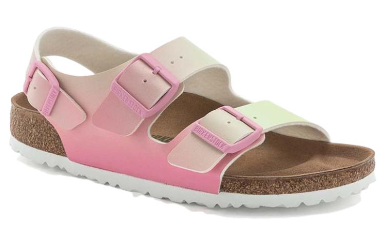 Order (W) Sandal Sempit Vegan Birkenstock Milano Birko-Flor 'Candy Pink Faded Lime' 1024152
