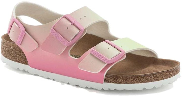 (W) Sandal Birkenstock Milano Vegan Birko-Flor Narrow Fit 'Candy Pink Faded Lime' 1024152 Order (W) Sandal Birkenstock Milano Vegan Birko-Flor Narrow Fit 'Candy Pink Faded Lime' 1024152