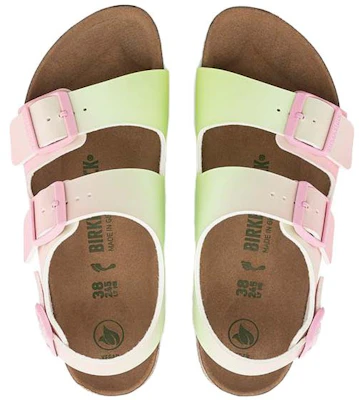 (W) Sandal Sempit Vegan Birkenstock Milano Birko-Flor 'Candy Pink Faded Lime' 1024152 Shop (W) Sandal Sempit Vegan Birkenstock Milano Birko-Flor 'Candy Pink Faded Lime' 1024152