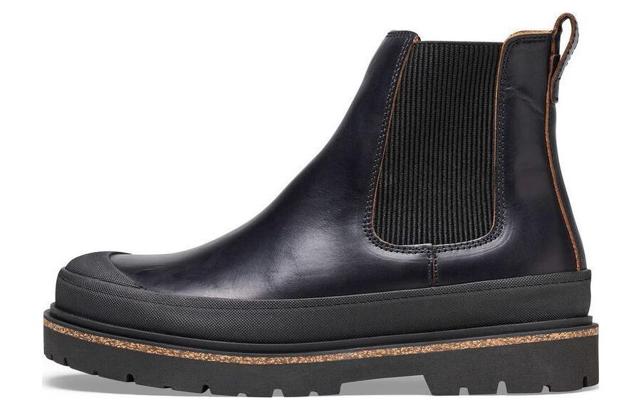 (W) Birkenstock Prescott Slip On Waxy Leather Narrow Fit 'Black'