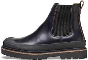 (Women) Birkenstock Prescott Slip On Waxy Leather Narrow Fit 'Black' 1025218 (Women) Birkenstock Prescott Slip On Waxy Leather Narrow Fit 'Black' 1025218