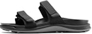 (W) Birkenstock PU 'Black Comfort Magic Tape Platform Slide' Hitam Platform. 1019164