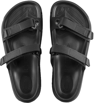 (Women) Birkenstock PU 'Black Comfort Magic Tape Platform Slide' 1019164 Shop (Women) Birkenstock PU 'Black Comfort Magic Tape Platform Slide' 1019164