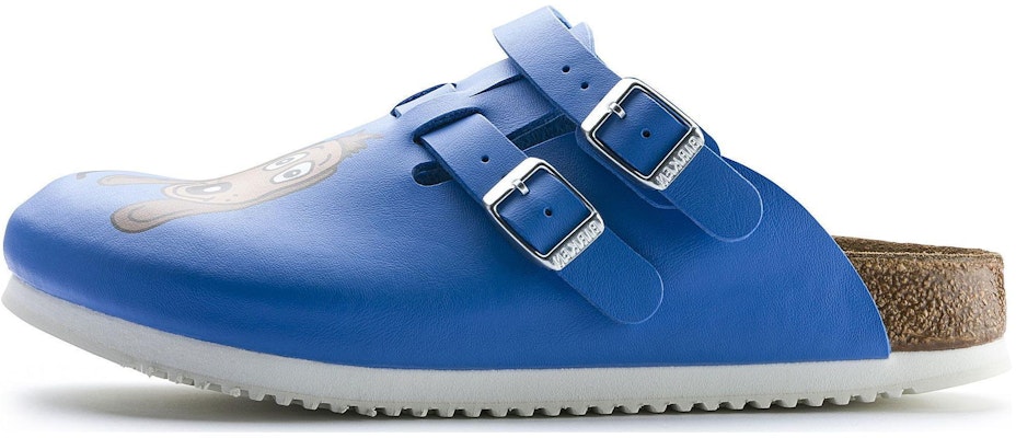 (Women) Birkenstock PU 'Blue Buckle Toe-Cap Slides' 0582536 Buy (Women) Birkenstock PU 'Blue Buckle Toe-Cap Slides' 0582536