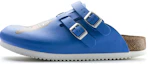 Buy (Women) Birkenstock PU 'Blue Buckle Toe-Cap Slides' 0582536