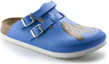 Order (Women) Birkenstock PU 'Blue Buckle Toe-Cap Slides' 0582536