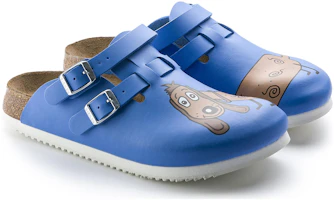 Lookbook (Women) Birkenstock PU 'Blue Buckle Toe-Cap Slides' 0582536
