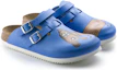 Lookbook (Women) Birkenstock PU 'Blue Buckle Toe-Cap Slides' 0582536