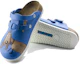 Shop (Women) Birkenstock PU 'Blue Buckle Toe-Cap Slides' 0582536