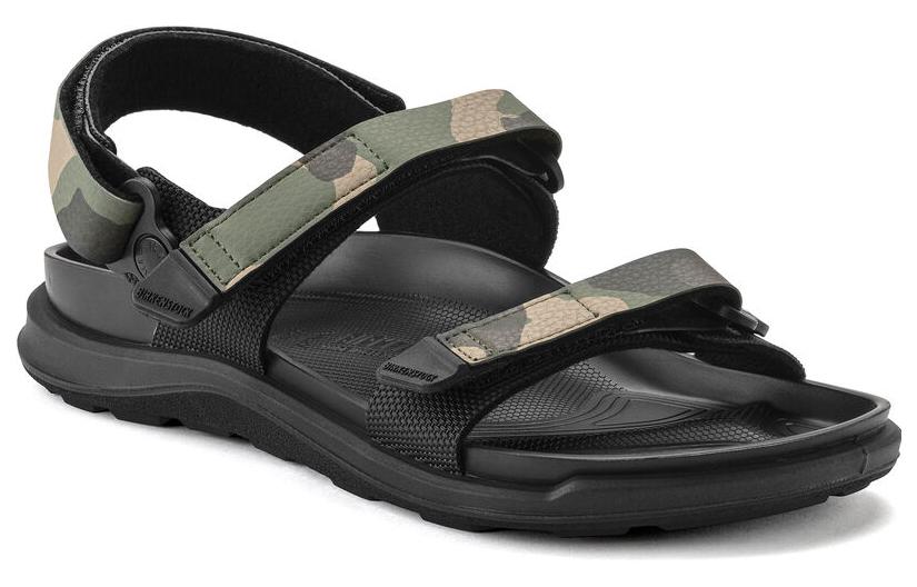 Order (W) Birkenstock PU 'Sandalia Plana Verde con Punta Redonda y Cierre de Velcro' 1022665