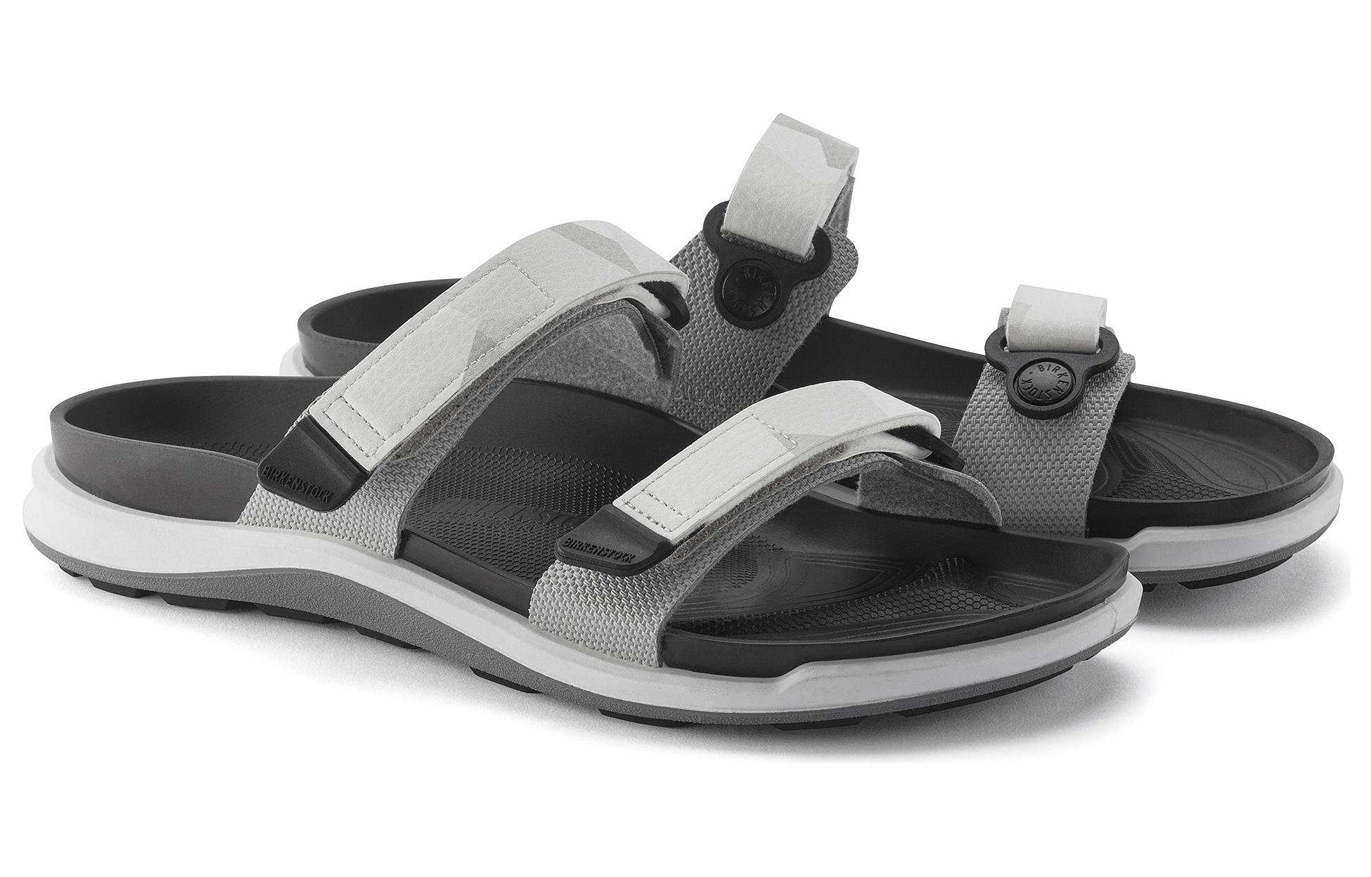 (W) Birkenstock PU 'Grey White Magic Tape Platform Slide' 圖 3