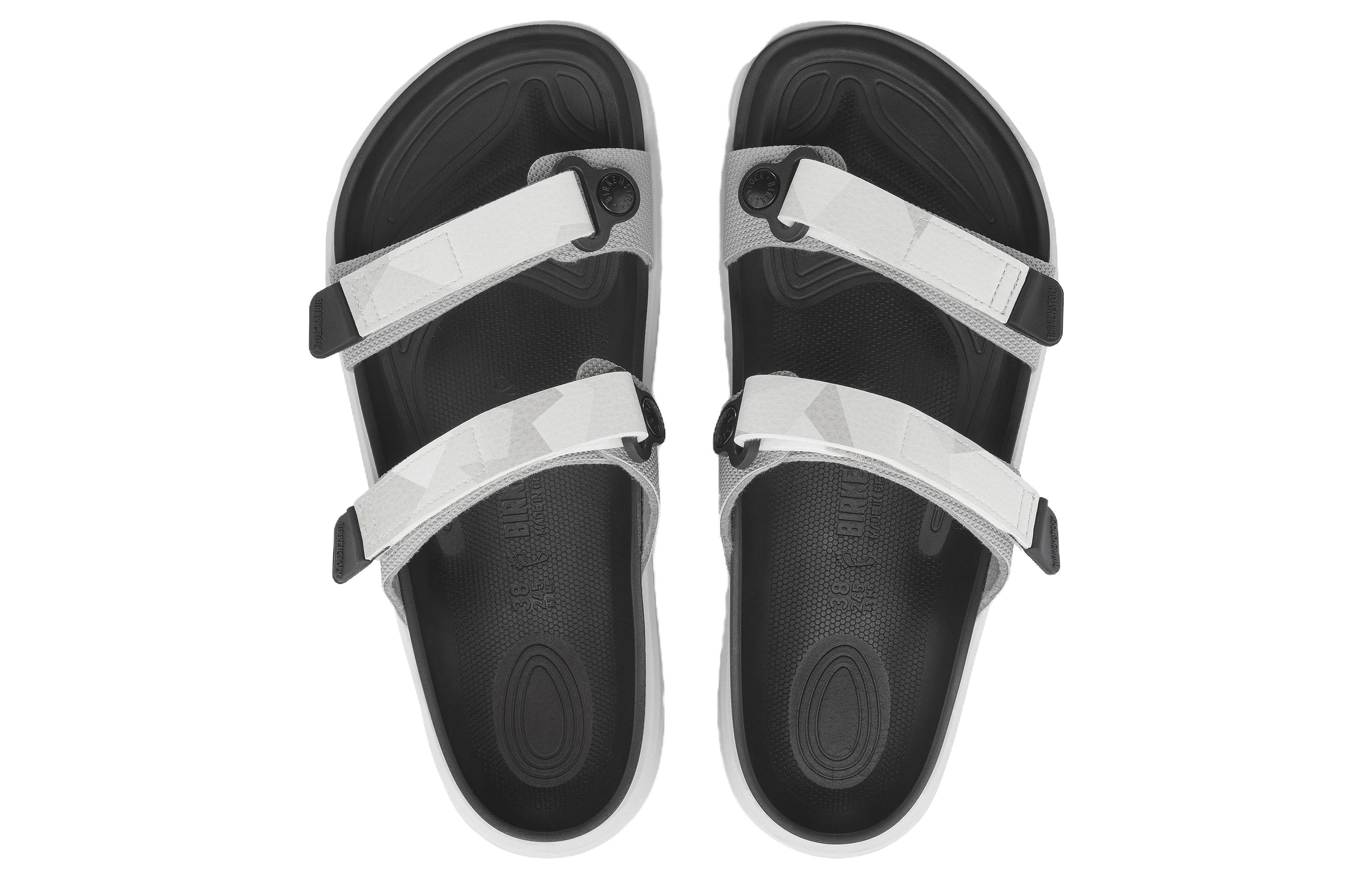 (W) Birkenstock PU 'Grey White Magic Tape Platform Slide' 圖 4