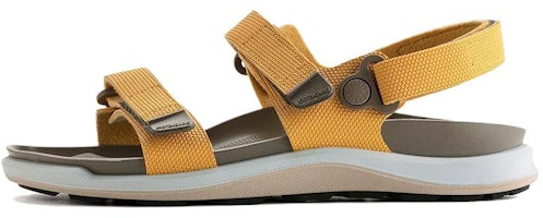 (Women) Birkenstock PU 'Yellow Comfort Round Toe Magic Tape' 1022219 (Women) Birkenstock PU 'Yellow Comfort Round Toe Magic Tape' 1022219