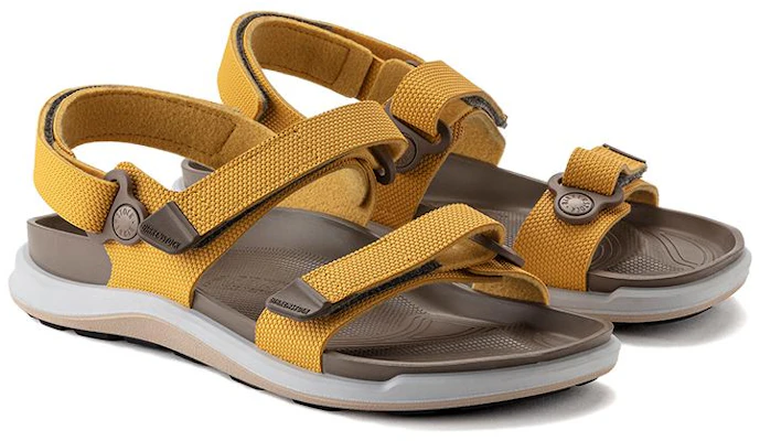 (W) Birkenstock PU 'Kuning Keselesaan Hujung Bulat dengan Pita Ajaib' 1022219 Lookbook (W) Birkenstock PU 'Kuning Keselesaan Hujung Bulat dengan Pita Ajaib' 1022219