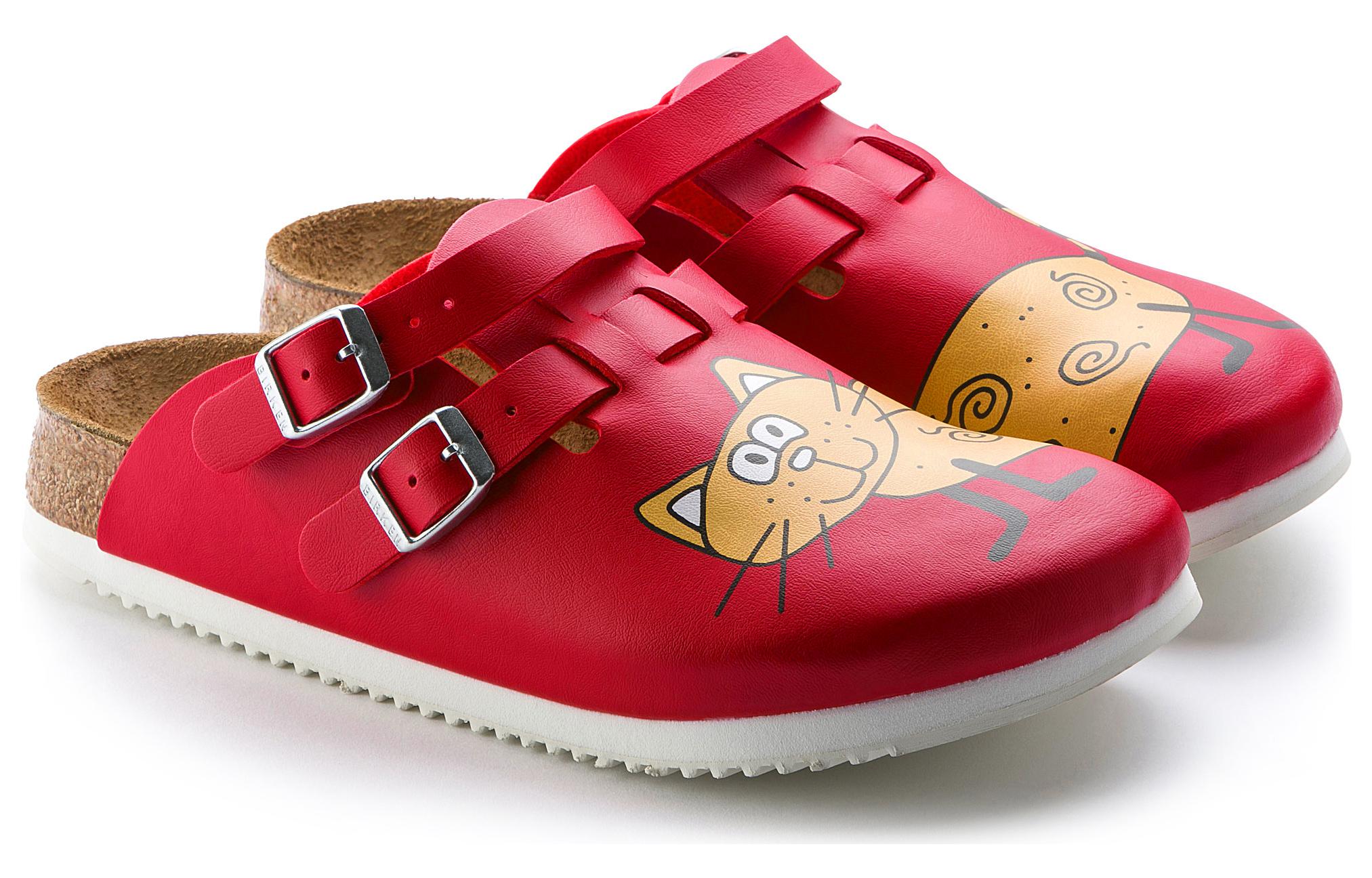 (W) Birkenstock PU Slides 'Comfy Versatile Round Toe Thick Sole Buckle' 圖 3