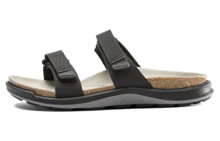 (W) Birkenstock PVC 'Soft CMFT Fashion Slide Narrow Black'