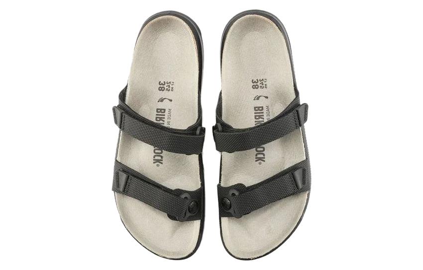 (W) Birkenstock PVC 'Soft CMFT Fashion Slide Narrow Black' 圖 4