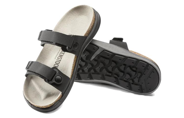 (W) Birkenstock PVC 'Soft CMFT Fashion Slide Narrow Black' 圖 5