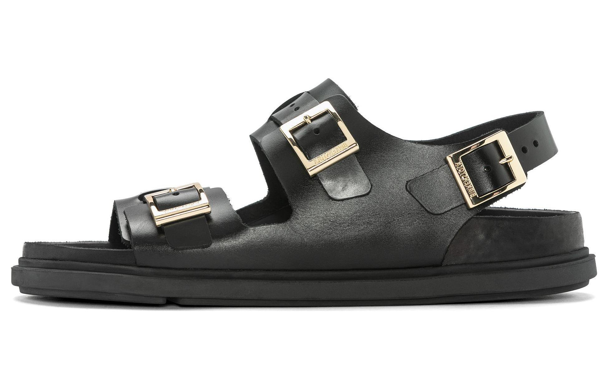 (W) Birkenstock Sandal 'Black Narrow Buckle'