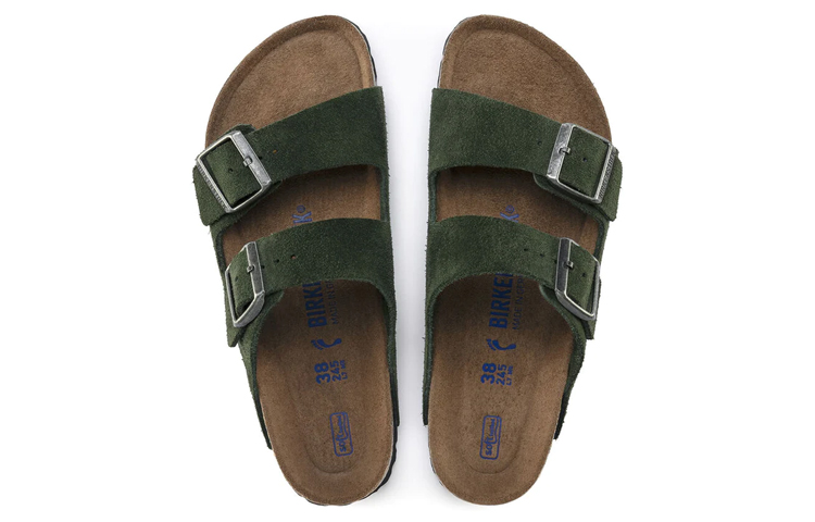 (W) Birkenstock Sandal 'Green Velour Slide' 圖 4