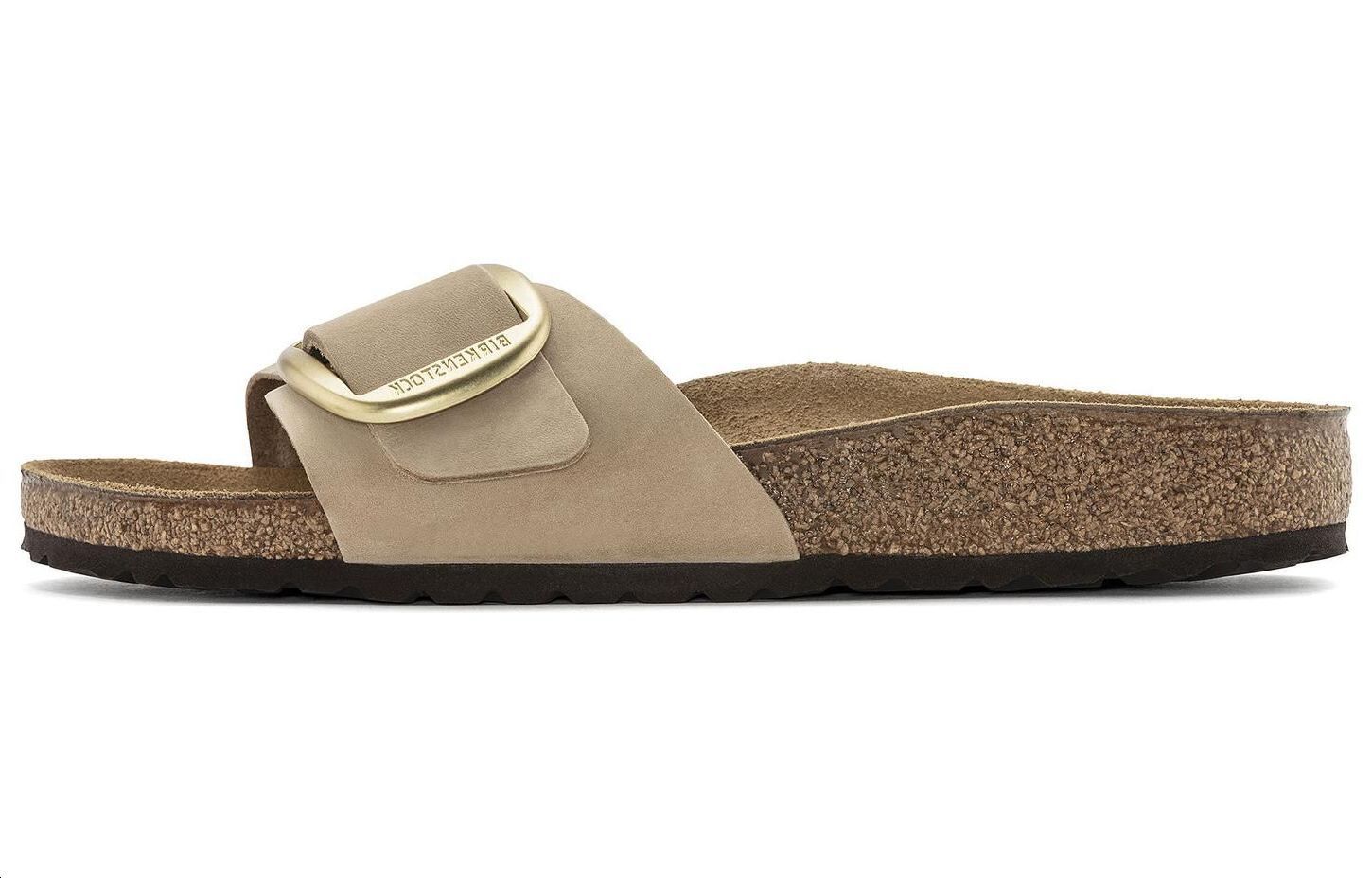 (W) Birkenstock Sandal 'Metallic Buckle Desert Sand'