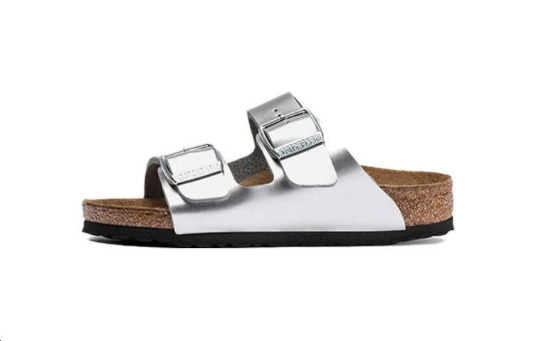 (W) Birkenstock Sandal 'Metallic Silver'
