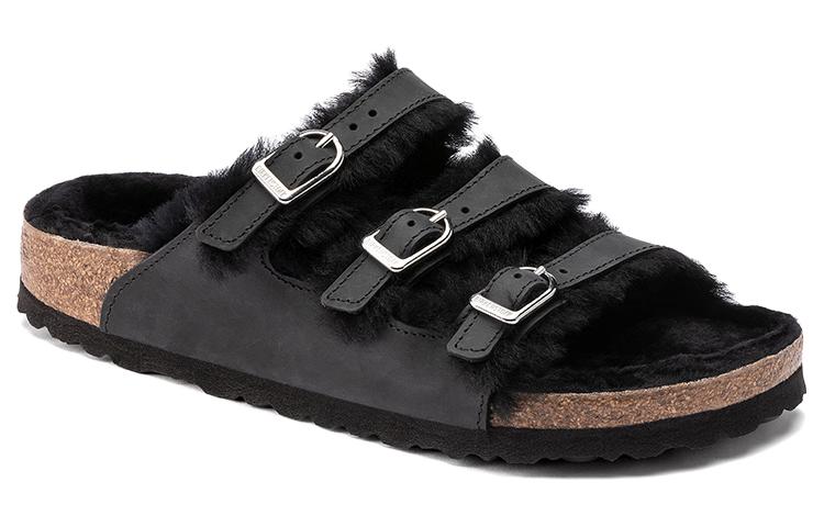 (W) Birkenstock Slide 'Black Leather' 圖 3