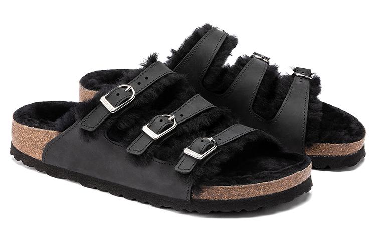 (W) Birkenstock Slide 'Black Leather' 圖 4