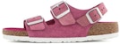 (W) Birkenstock Tapak Lembut Suede 'Ungu Merah Gesper' 1024245
