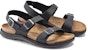 (W) Birkenstock Sonora Kulit Minyak Tapak Sempit 'Hitam' 1019101