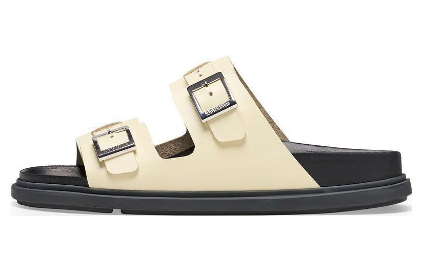 (Women) Birkenstock St Barths Natural Leather Narrow Fit 'Butter' 1025258