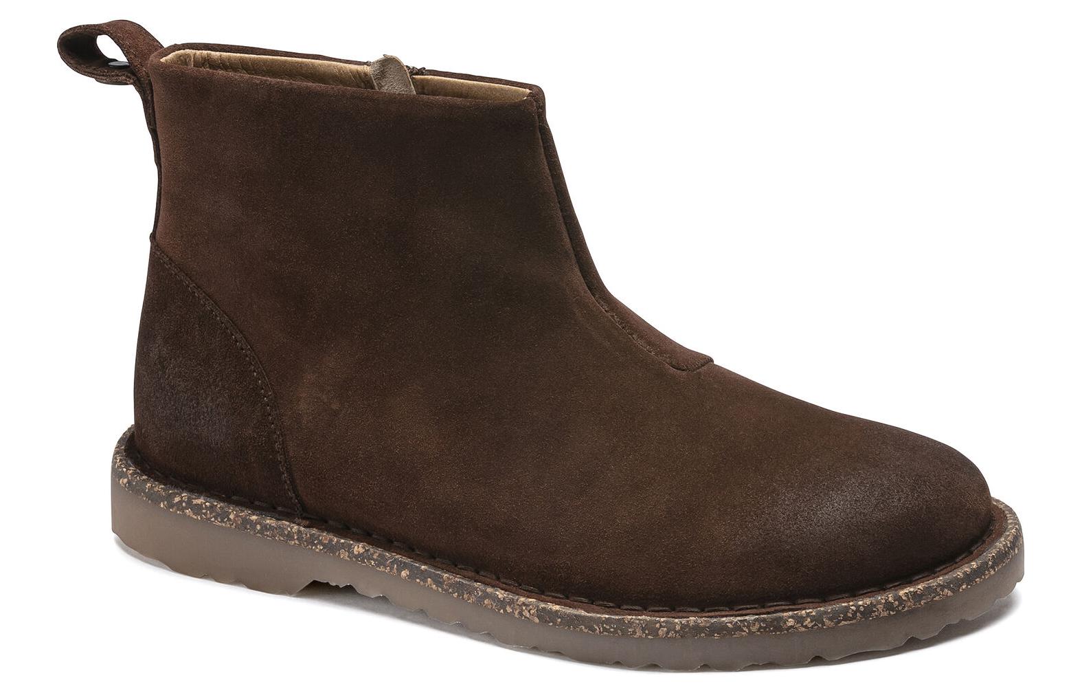 Lookbook (Women) Birkenstock Suede Boots 'Coffee Narrow Version' 1017290