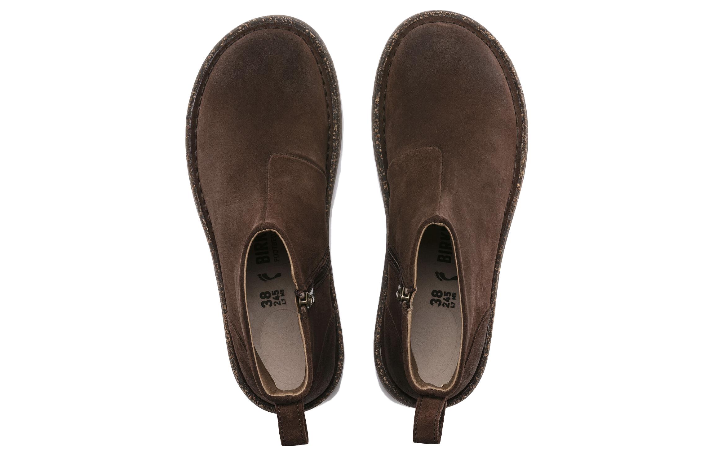 Purchase (Women) Birkenstock Suede Boots 'Coffee Narrow Version' 1017290
